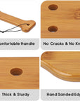 14Inch Bamboo Paddle with Holes, Solid Wood Paddle with Smooth Surface, 1 Pack,1