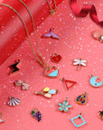 170Pcs Jewelry Making Charms Assorted Gold Plated Enamel Necklace Bracelet Charms Pendants for DIY Jewelry Making