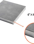 Steel Bench Block 4"X4" Flat Anvil Jewelers Tool Metal Bench Block for Jewelry and Stamping (4''X4''X1/2'')