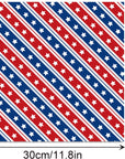 24Sheets Patriotic Pattern Paper 4Th of July Double-Sided Red Blue White Star Scrapbook Paper for Independence Day for Card Making Photo Album Crafts, 11.8'' X 11.8'' (Classic)