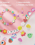 1642 Pieces Clay Beads for Friendship Bracelets Making Kit, 24 Styles Jewelry Making Supplies Cute Beads Charms with Elastic String and Organizer Gifts for Teens Girls Ages 6 7 8 9 10 11 12