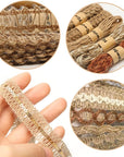 9 Rolls Jute Ribbons Lace Craft Ribbon 18 Meters for Crafts Wraping Gifts Party Holiday and Rustic Wedding Decorations