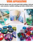Alcohol Ink Set – 48 Bottles Vibrant Colors High Concentrated Alcohol-Based Ink, Concentrated Epoxy Resin Paint Colour Dye, Great for Painting,Resin Petri Dish, Coaster,Tumbler Cup Making,(10Ml Each)