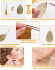 Hypoallergenic Earring Hooks,  600Pcs Earring Making Kit with Jump Rings and Clear Rubber Earring Backs for DIY Jewelry Making (Silver and Gold)