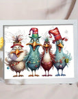 Cock Diamond Painting Kits for Adults, Chicken 5D DIY Diamond Art Kits for Adult round Full Drill Diamond Painting for Home Wall Decoration Gift 12×16Inch