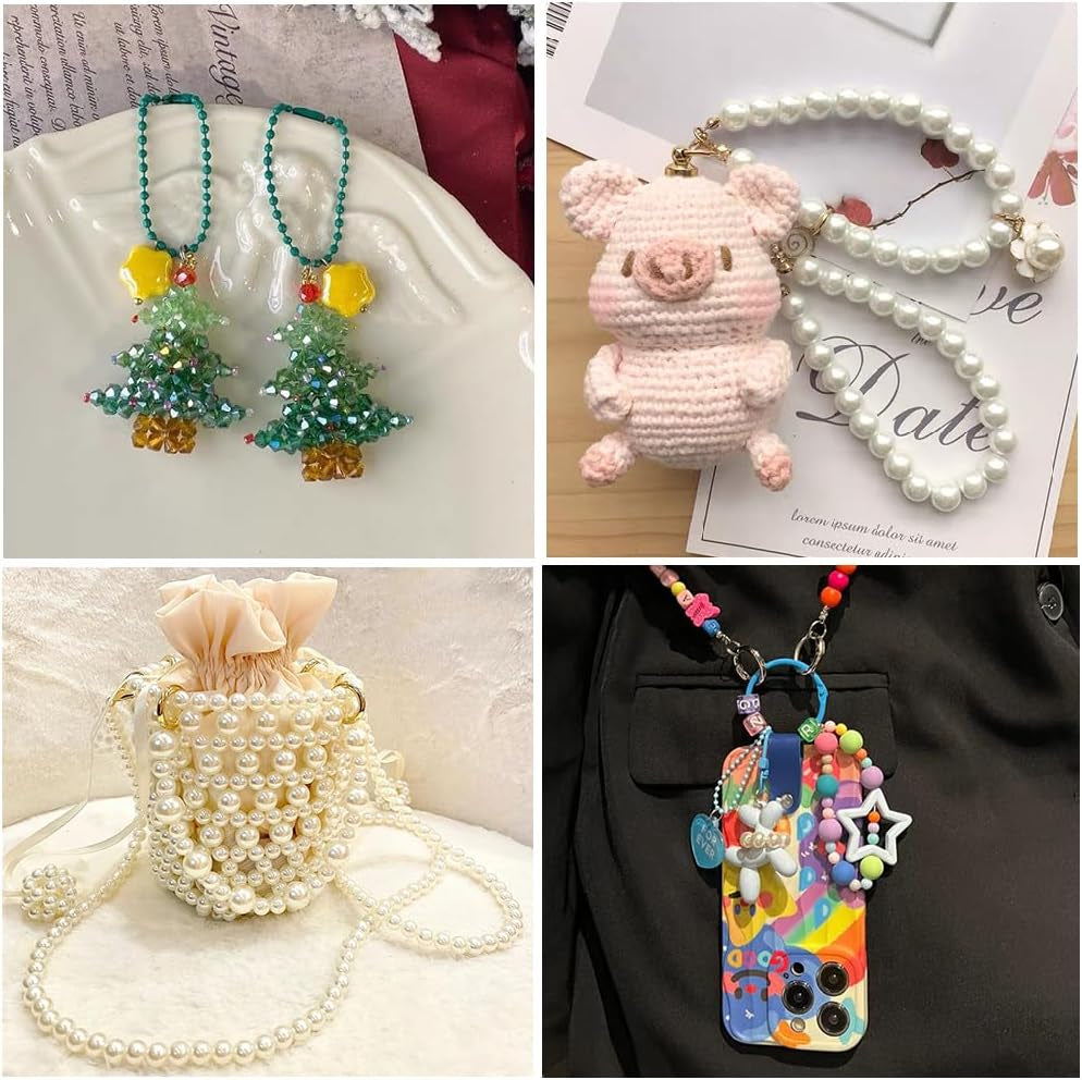 1Mm Stretchy Bracelet String Elastic String for Bracelets Making, Crystal Clear String Elastic Cord Necklace Cord Bead Cord for Friendship Bracelets, Letter Beads and Jewelry Making