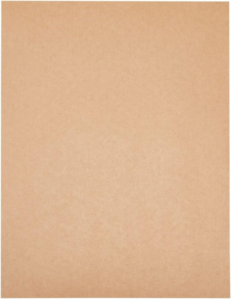96 Pack Brown Kraft Paper Sheets for Wedding, Party Invitations, Drawing, DIY Projects, Letter Size, 120Gsm (8.5 X 11 In)