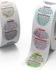 1000 PCS Candle Warning Labels, 1.5Inch round Candle Safety Labels Sticker for Candle Making DIY Candle Jars (Colourful)