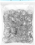 100 Pack Keyrings, Split Key Rings Bulk for Keychain and Crafts (1 Inch)