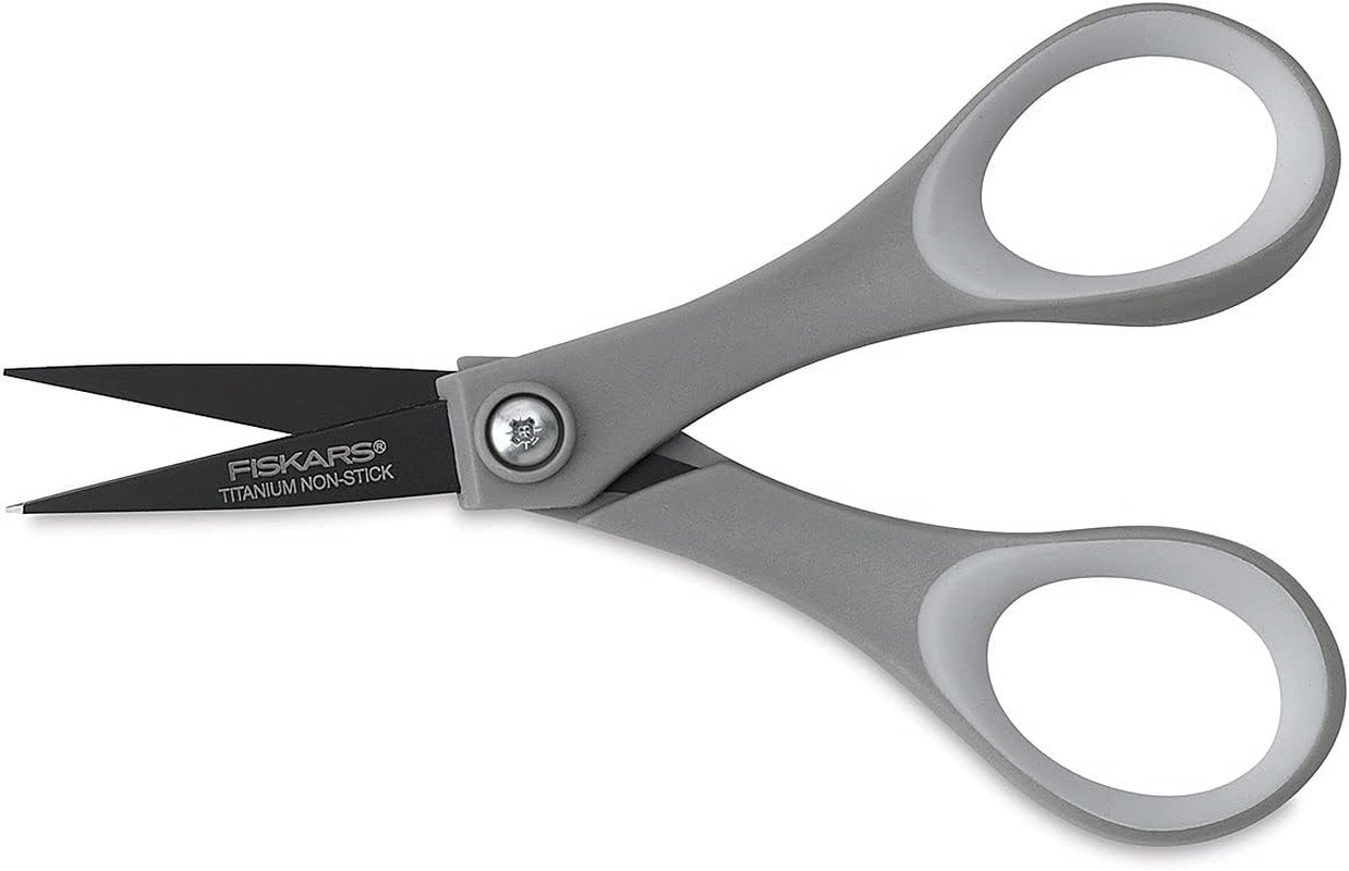 154110-1001 Non-Stick Titanium Softgrip Detail Scissors, 5 Inch