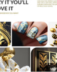 100PCS Gold Leaf Sheets for Gilding Painting DIY Craft Non Fading Non Oxidising 6.1X5.3In