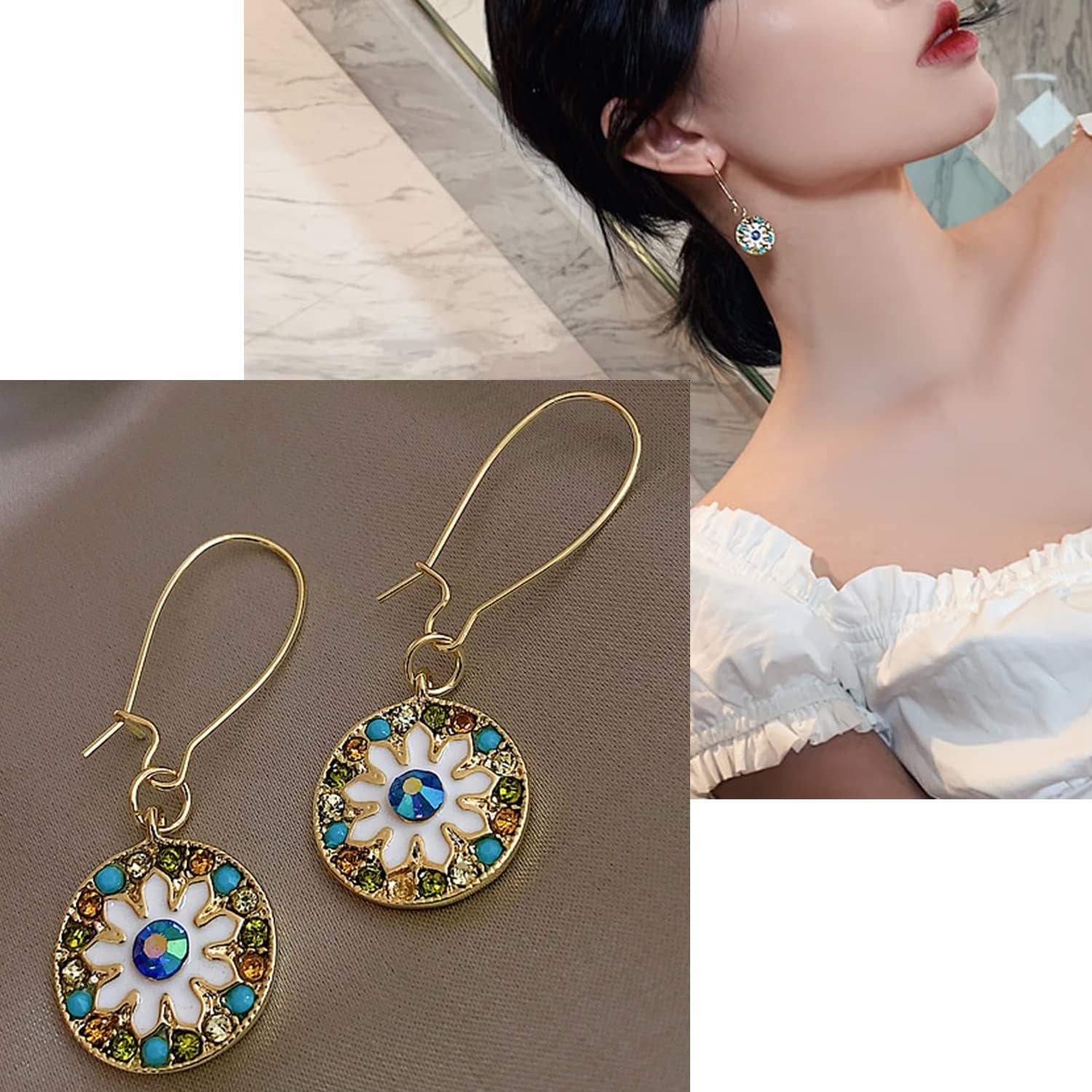 Ear Wire Hooks,300Pcs Earring Hooks Dangle Earring Kidney Ear Wires Earring Teardrop Ear Wire for DIY Jewelry Making