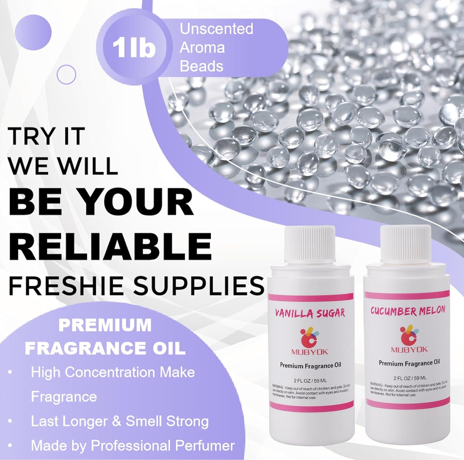Car Freshies Supplies Starter Crafting Kit,Diy Freshie Making Kit with 1LB Unscented Aroma Beads,4 Oz Fragrance Oil,Freshies Silicone Molds，Acrylic Paint,Mica Powder,Glitter（Make 6 Freshie）