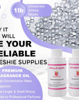 Car Freshies Supplies Starter Crafting Kit,Diy Freshie Making Kit with 1LB Unscented Aroma Beads,4 Oz Fragrance Oil,Freshies Silicone Molds，Acrylic Paint,Mica Powder,Glitter（Make 6 Freshie）
