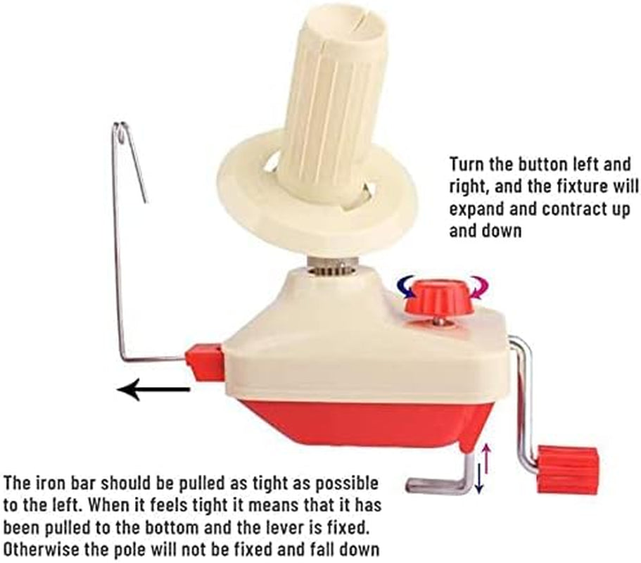 Yarn Winder, Knitting Yarn Ball Winder,Knitting Wool Winder Holder, Swift Table Top Hand Operated Winder,Manual Wool Yarn Cone Ball Winder - 180X135X100Mm