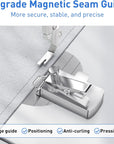 Magnetic Seam Guide for Sewing Machine, Magnetic Seam Guide with Clip, Multifucntional Seam Guide, Hemmer Guide, Magnet Hem Guide for Sewing Machine, Universal Sewing Accessories and Supplies