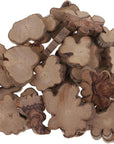 30Pcs Irregular Wood Log Slices Natural Tree Decorative Embellishments