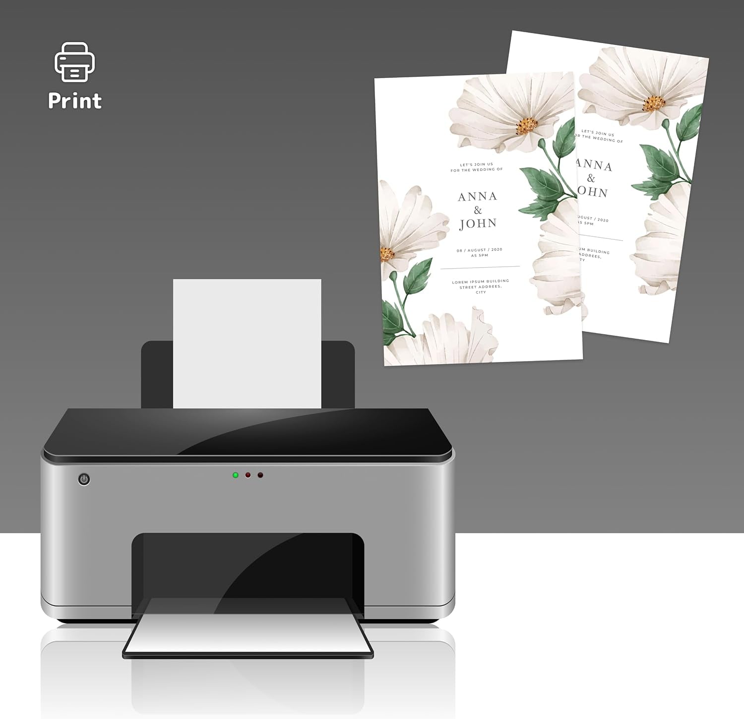 100 Sheets Cardstock Paper - 8.5 X 11 White Thick Paper, 80Lb Card Stock Printer Paper for Invitations, Scrapbooking, Crafts, DIY Cards (White)