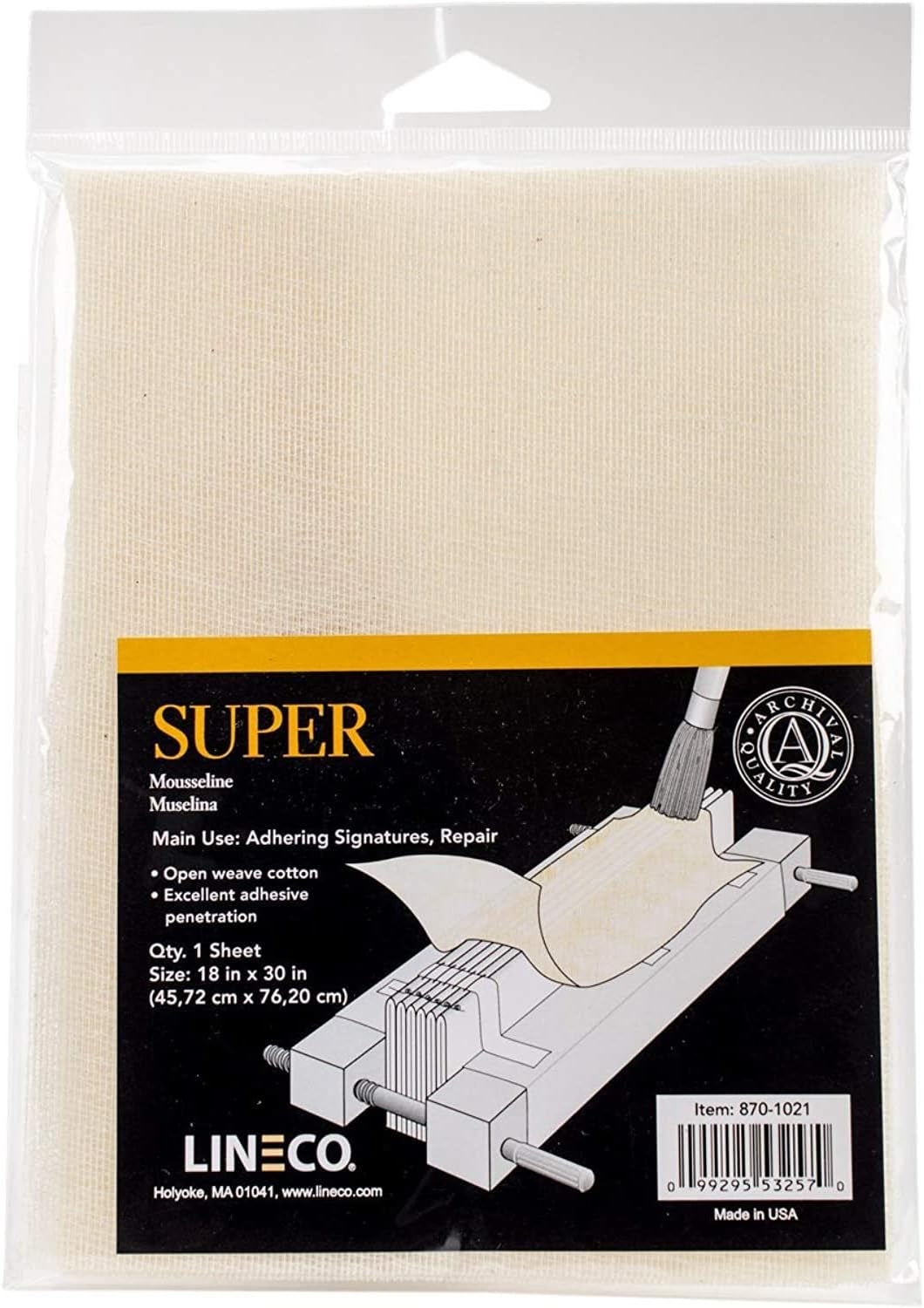 Bookbinding Super Cloth, Book Making Book Repair Cloth Material for Repairing Old Books, 18X30 Inch. Neutral Color.