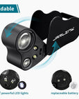 3 Pack Jewelers Loupe, 30X 60X 90X Illuminated Jewelers Eye Magnifier and Magnifying Glass Loop with UV Black Light and Bright LED Light for Gems, Jewelry, Diamond, Coins, Stamps