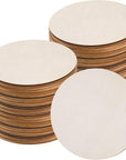 60 Pcs 6 Inch Wood Circles for Crafts Unfinished Wood Circles Wood Rounds Natural round Wooden Disc Cutouts Blank Wood Circle Slices for DIY Crafts, Coaster, Painting, Engraving, Home Decor