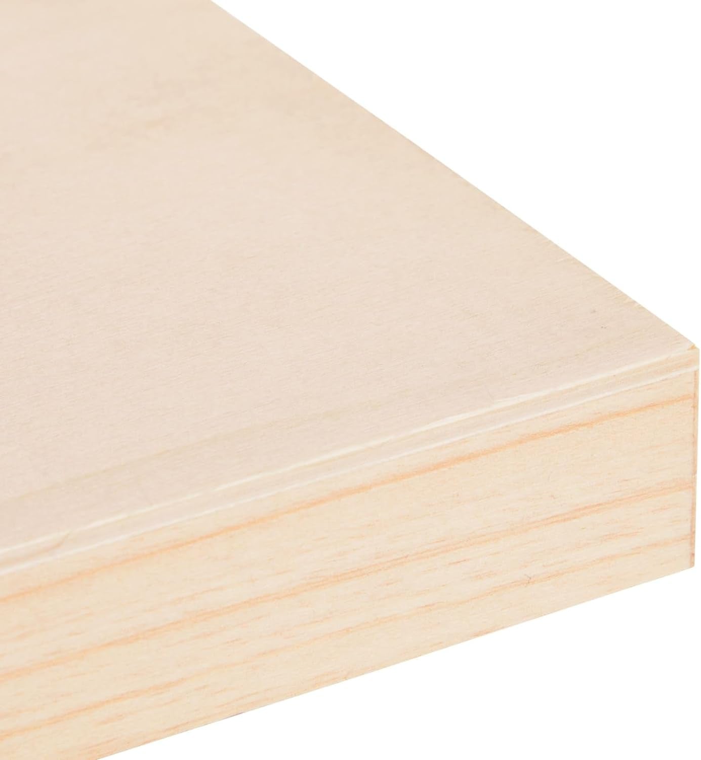 6 Pack Unfinished Wood Canvas Boards for Painting, 6X6 Square Wooden Panels for Crafts