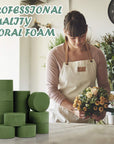 15 PCS Floral Foam, Green Block for Artificial Flowers, round Wet & Dry Foam Bricks, Florist Foam for Flower Arrangements