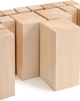 BW19 Basswood Carving Blocks Whittling Wood Carving Kit 19PCS Wooden Blocks for Crafts Bass Wood for Carving - Unfinished Wood Blocks Set Craft Soft Wood Carving Blocks, Piece of Wood