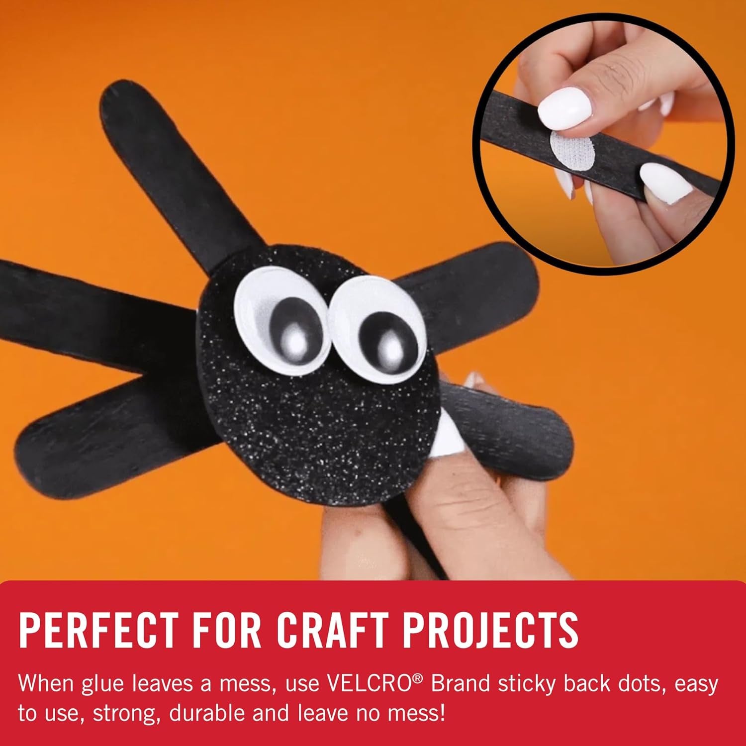 Dots with Adhesive | 250 Sets White and Black Assorted | Preschool Classroom Must Haves | Sticky Back Circles Perfect for Teachers | 1/2 Inch round Tape (VEL-40031-USA)