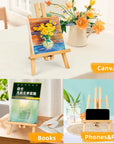 20 Pack 11.8"" Wooden Easel, Easel Stand for Painting, Tabletop Easel for Artist/Students/Beginners, Portable Canvas Photo Picture Sign Holder, EAS20-01