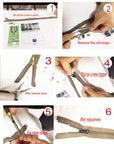 Zipper Repair Kit 255 Pcs Zipper Replacement Kit with Zipper Install Pliers Tool and Zipper Extension Pulls for Clothing Jackets Purses Luggage Backpacks Tents Sleeping Bag