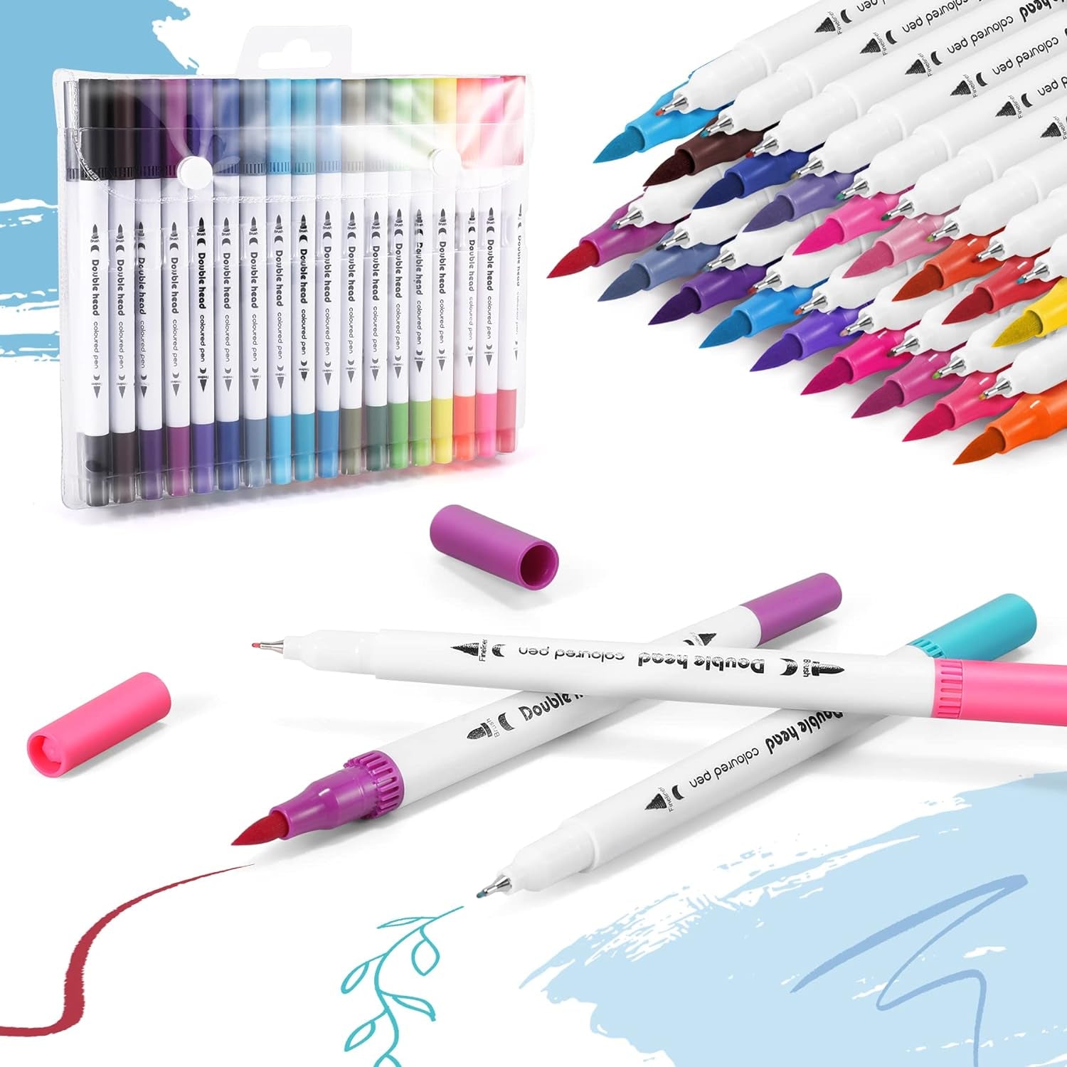 Dual Tip Pens 36 Pack for Maker 3/Maker/Explore 3/Air 2/Air, 0.4Mm & 1Mm Color Pens Fine Point Pen Writing Drawing Accessories for Cutting Machine