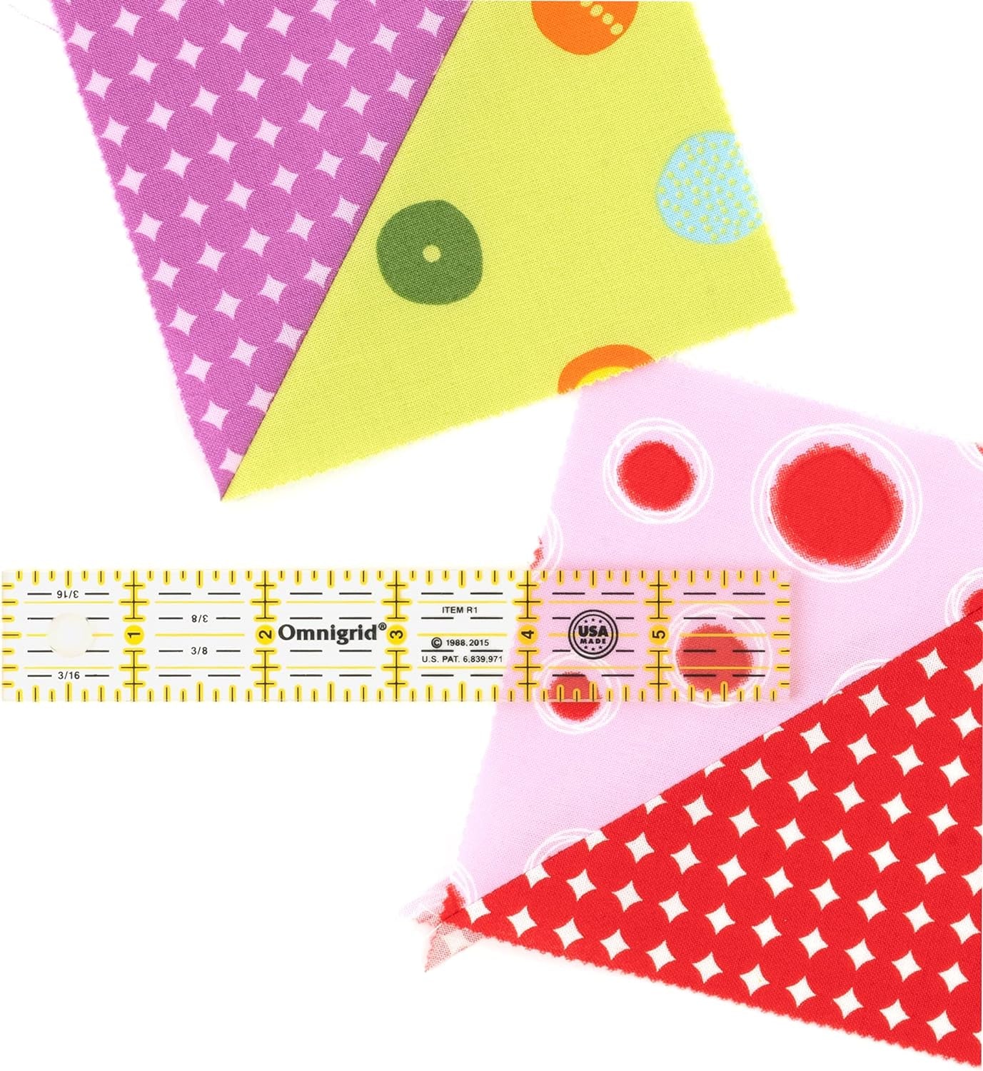 1 X 6, Clear Quilting and Sewing R1 1 6-Inch Ruler, 1" X 6", Yellow