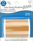 & Clark Extra Strong Thread for Jeans, 70-Yard, Golden (2 Pack)