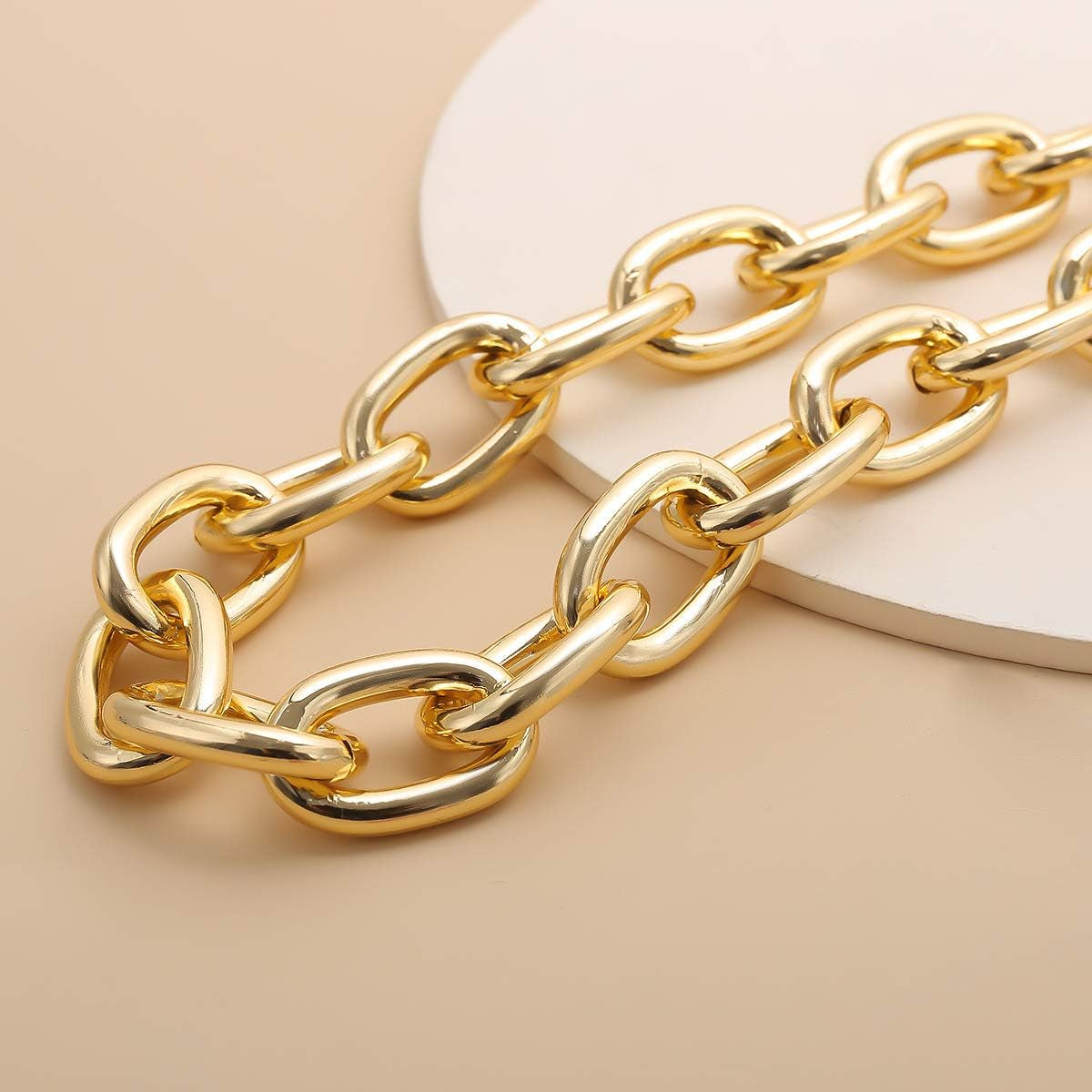 Gold Chunky Purse Replacement Chains Paper Clip Chain for Handbag Bag Shouder Handle Strap Chain DIY Purse Decoration Accessories Heavy