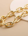 Gold Chunky Purse Replacement Chains Paper Clip Chain for Handbag Bag Shouder Handle Strap Chain DIY Purse Decoration Accessories Heavy