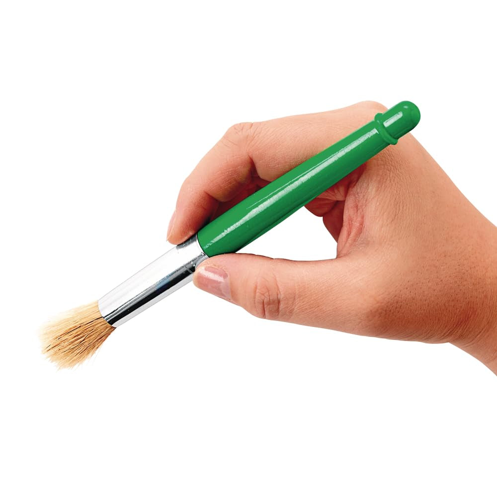 Plastic Handle Jumbo Chubby Paint Brushes for Kids Painting Multipack (12 Pack), Model:Btpb