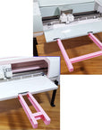 Extension Tray Compatible with Cricut Maker3 Maker and Explore Air3 Air2 Air,Cutting Mat Extender Support for Maker and Explore Air Series (Pink)