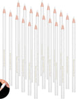 Sewing White Fabric Pencil Bulk 24 PCS Dress Marker Tailor Pencil Water Soluble Pencil for Fabric Wipe Quilting Pencil Washable Marking Pencil for Wedding Dressmaker DIY Craft