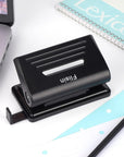 2 Hole Punch,Hole Puncher, Smart Touch, 10 Sheet Punch Capacity, Low Force, Black