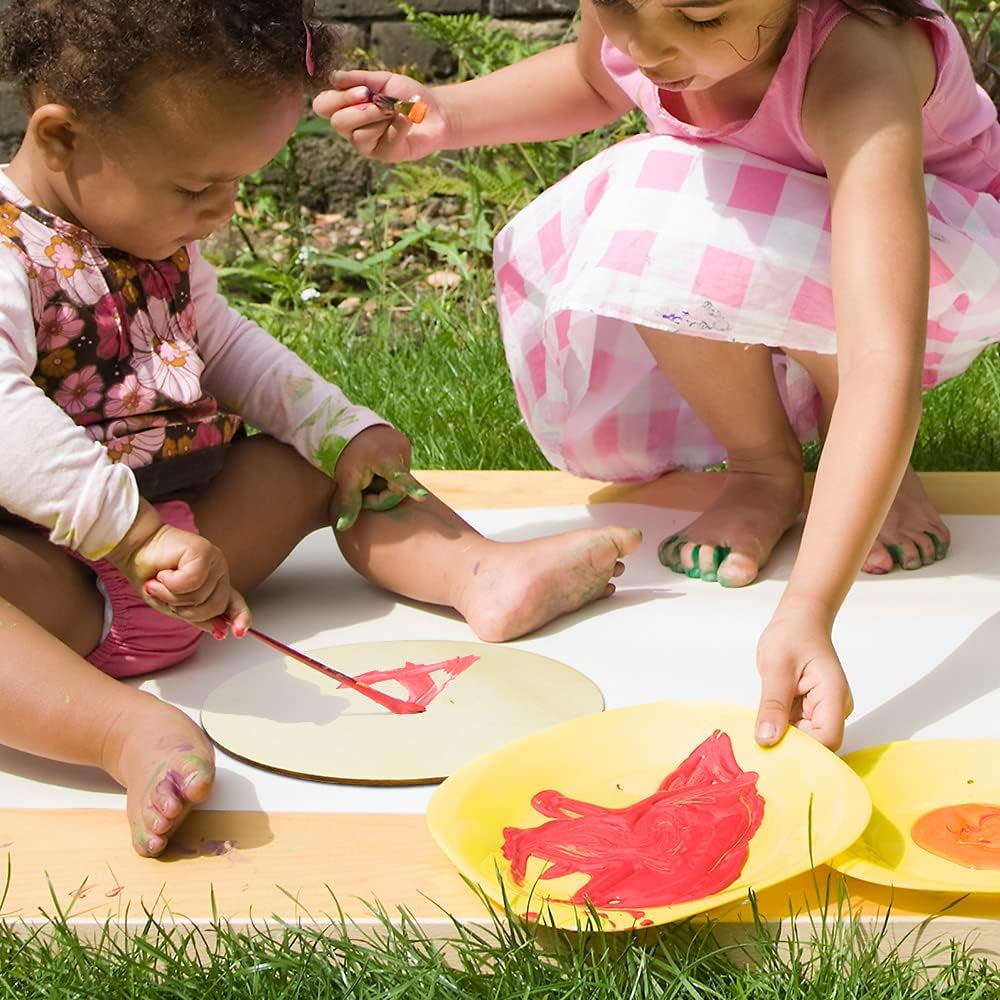 20Pcs 8 Inch Wood Rounds for Crafts, Unfinished Wood Circles Discs Blank Wood Signs to Paint, DIY Supplies, Home Christmas Halloween Decorations