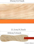 13.7 Inch Wooden Screen Printing Squeegee,75 Durometer Wooden Ink Scraper for Screen Printing, 4.3 Inch Wide