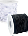 Stretchy Bracelet String, 2 Rolls 1Mm Sturdy Elastic String for Bracelets, Elastic Cord for Jewelry Making, Beading, Necklaces and Crafts