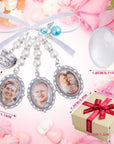 Wedding Bouquet Charm Bouquet Photo Charms Bridal Lacy Oval Bridal Charms You Are Always in My Heart DIY Bouquet Picture Charm for Wedding Memory Friend Gift