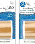 & Clark Extra Strong Thread for Jeans, 70-Yard, Golden (2 Pack)