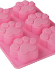 Silicone Molds for Dog Treats Soap Making and Chocolate, Animal Paws, 2 Pack