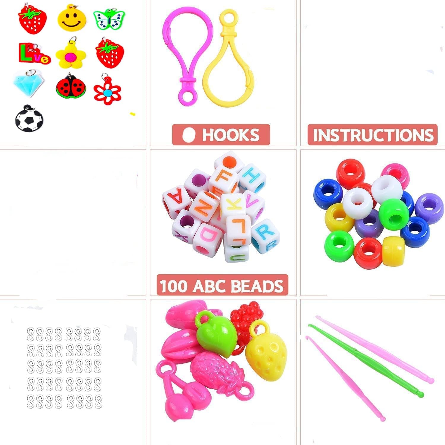 2500+ Rubber Band Loom Bracelet Kit,Loom Bracelet Making Kit,Best Gifts for Birthday and Christmas With, Rubber Band Refill Kit For