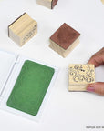 Washable Stamp Pad - Green - Non-Toxic - Fade Resistant - Perfect for Scrapbooks, Posters and Cards