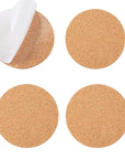 24Pcs Self-Adhesive Mini Backing Cork Tiles Sheets round 4" for DIY Coasters and DIY Crafts Cork Board, Cork Tiles, Cork Mat (Round 24Pcs)