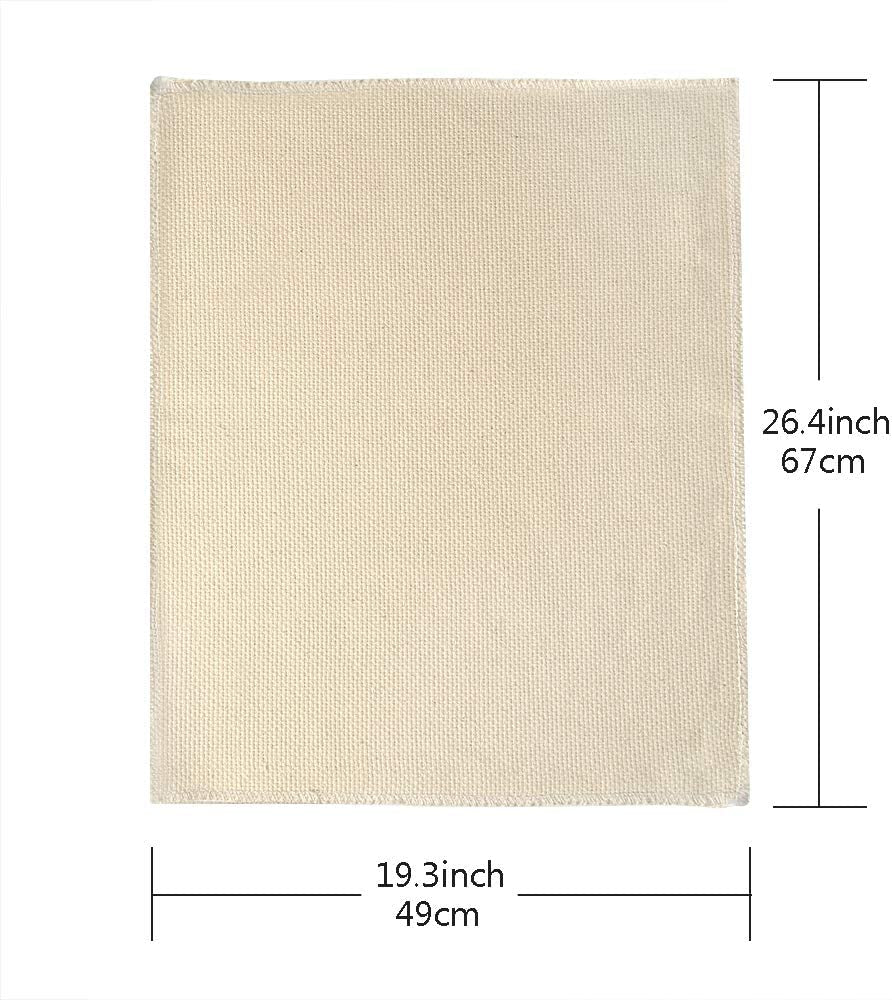 Tufting Cloth Punch Needle Fabric, Embroidery Fabric, Monks Cloth for Punch Needle Embroidery Rug-Punch & Pinch Needle, 26.4 X 19.3 Inch